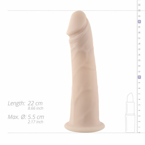 No-Parts – Cameron Holle Dildo 22 cm | Realistisch, Flexibel en Voorbindbaar