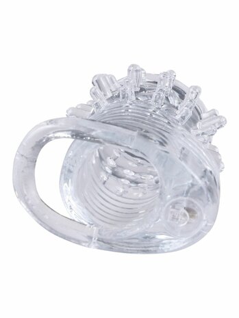 Clear Sensations Vibrerende Penissleeve – Compact, Textuurrijk & Perfect voor Duo of Solo Plezier