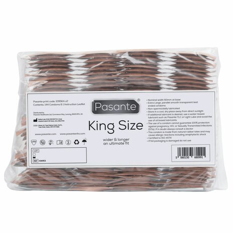 Pasante King Size Condooms - 144 stuks