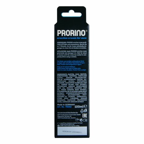 Erectie Crème - 100 ml