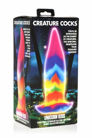Glow-in-the-Dark Eenhoorntong Dildo – Magisch Fantasievol Genot