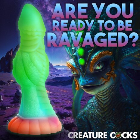 Glow-In-The-Dark Alien Dildo – Flexibel, Handsfree & Futuristisch Genot