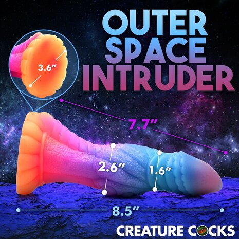 Glow-In-The-Dark Alien Dildo – Flexibel, Handsfree & Futuristisch Genot