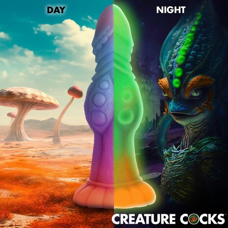 Glow-In-The-Dark Alien Dildo – Flexibel, Handsfree & Futuristisch Genot