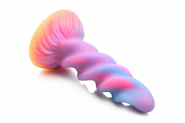 Glow-in-the-Dark Eenhoorn Dildo – Veilig, Flexibel & Handsfree Plezier