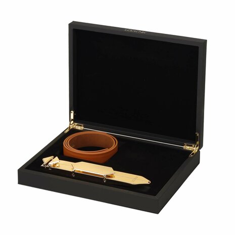 LOCKINK Verstelbare Zweep – Nauwkeurige Controle & Luxe Afwerking (Bruin)