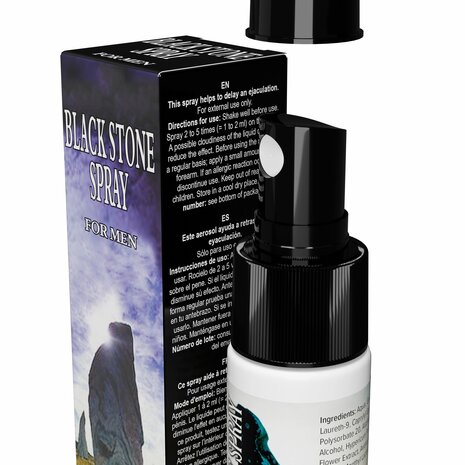 Black Stone Delay Spray – Orgasme Vertrager voor Mannen | Langdurig Genot