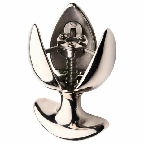 Ass Vault Locking Ass Expander – Roestvrijstalen Anaal Plug met Slotmechanisme