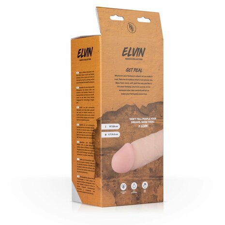 Elvin XL Realistische Vibrator 27,5 cm – Groot, Levensecht & Oplaadbaar | Real Fantasy