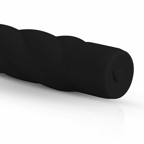 Zwarte Siliconen Vibrator – Elegant, Soepel & Intens Genot