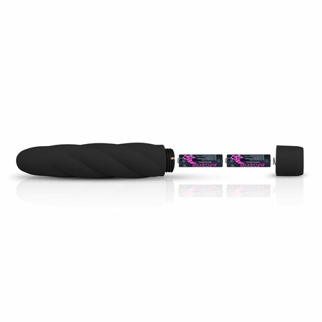 Zwarte Siliconen Vibrator – Elegant, Soepel & Intens Genot