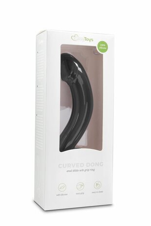 Zwarte Siliconen Prostaat Dildo