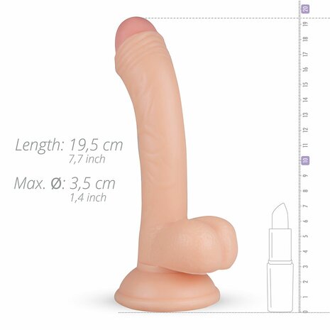 Vince Realistische Dildo | Compact & Met Zuignap