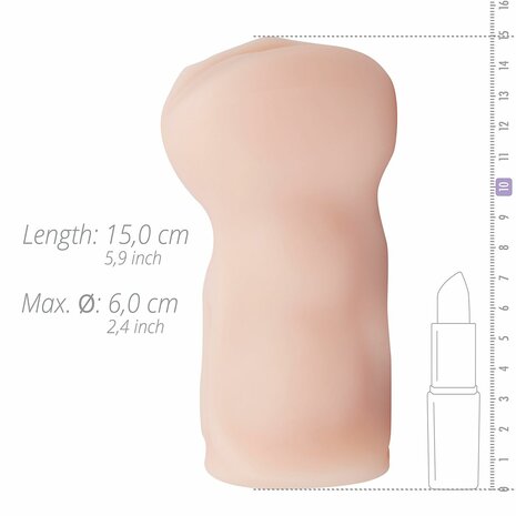 Melissa Laurel Masturbator – Realistische Vagina Sleeve met Ribbels