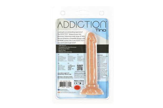 Addiction Tino Siliconen Dildo – Compact & Realistisch voor Beginners