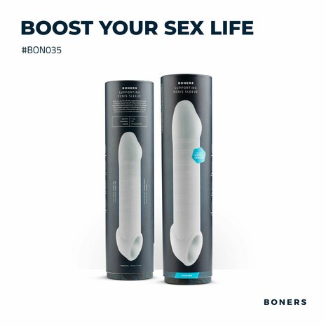 Boners Ondersteunende Penis Sleeve – Extra Lengte en Dikte voor Intenser Genot
