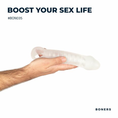 Boners Ondersteunende Penis Sleeve – Extra Lengte en Dikte voor Intenser Genot