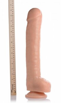 The Destroyer Realistische XXL Dildo Met Balzak – 32 cm