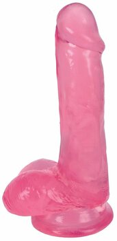 Lollicock Dildo Slim Stick With Balls – Transparant & Realistisch (15,8 cm)